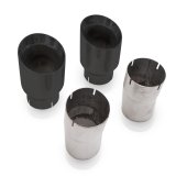 Stainless Works 4in Double Wall Slash-Cut Black Tip Kit thumbnail 3