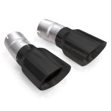 Stainless Works 4in Double Wall Slash-Cut Black Tip Kit thumbnail 4