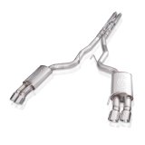 Stainless Works 2018+ Ford Mustang GT 3in Legend Series Catback H-Pipe w/Active Valves & Quad Tips thumbnail 1