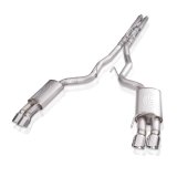 Stainless Works 2018+ Ford Mustang GT 3in Legend Series Catback H-Pipe w/Active Valves & Quad Tips thumbnail 5