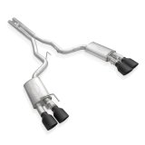 Stainless Works 2020 Ford GT500 Legend Catback H-Pipe Exhaust Factory Connect - Black Tips thumbnail 2