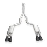 Stainless Works 2020 Ford GT500 Legend Catback X-Pipe Exhaust Factory Connect - Black Tips thumbnail 4