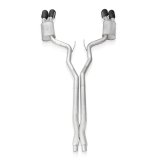 Stainless Works 2020 Ford GT500 Legend Catback X-Pipe Exhaust Factory Connect - Black Tips thumbnail 9