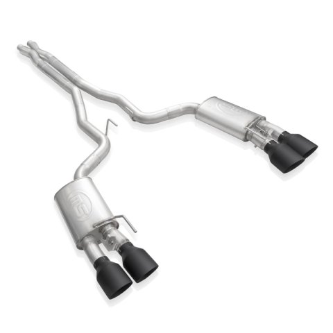 Stainless Works 2020 Ford GT500 Redline Catback X-Pipe Exhaust Factory Connect - Black Tips thumbnail 1