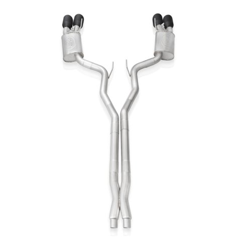 Stainless Works 2020 Ford GT500 Redline Catback X-Pipe Exhaust Factory Connect - Black Tips thumbnail 9