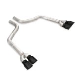 Stainless Works 15-21 Dodge Challenger 5.7L/6.2L/6.4L Rear Resonator Delete - Black Tips thumbnail 3