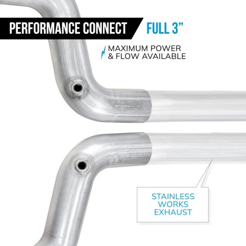 Stainless Works 15-25 Mustang GT Lead Pipe Kit - Performance Connect thumbnail 2
