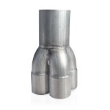Stainless Works 2-1/4in Four-Way Short Merge Collector thumbnail 1