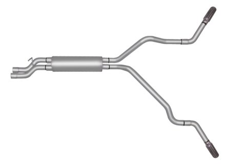 Gibson 02-05 Chevrolet Silverado 2500 HD Base 6.0L 2.5in Cat-Back Dual Extreme Exhaust - Aluminized thumbnail 4