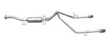 Gibson 15-22 Chevrolet Colorado LT 2.5L 2.25in Cat-Back Dual Split Exhaust - Aluminized thumbnail 1