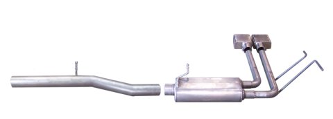 Gibson 10-13 Chevrolet Silverado 1500 LS 4.8L 2.5in Cat-Back Super Truck Exhaust - Aluminized thumbnail 1