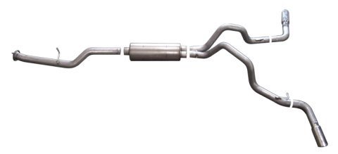 Gibson 11-19 GMC Sierra 2500 HD Denali 6.0L 3.5in/3in Cat-Back Dual Extreme Exhaust - Aluminized thumbnail 1