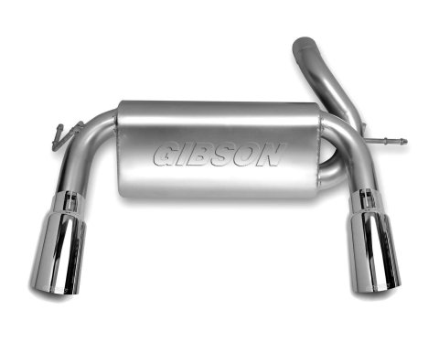 Gibson 07-17 Jeep Wrangler JK Rubicon 3.6L 2.5in Axle-Back Dual Split Exhaust - Aluminized thumbnail 7