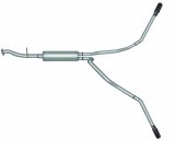 Gibson 99-01 Chevrolet Silverado 1500 Base 4.3L 2.5in Cat-Back Dual Extreme Exhaust - Stainless thumbnail 1