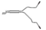 Gibson 02-05 Chevrolet Silverado 2500 HD Base 6.0L 2.5in Cat-Back Dual Extreme Exhaust - Stainless thumbnail 4