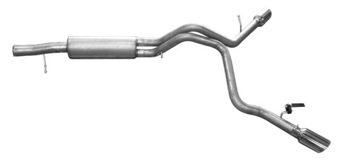 Gibson 11-14 Cadillac Escalade Base 6.2L 3.5in/3in Cat-Back Dual Extreme Exhaust - Stainless thumbnail 4