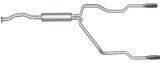 Gibson 96-97 Chevrolet C1500 Base 4.3L 2.5in Cat-Back Dual Split Exhaust - Stainless thumbnail 1