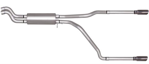 Gibson 01-05 Chevrolet Silverado 2500 HD Base 6.0L 2.5in Cat-Back Dual Split Exhaust - Stainless thumbnail 1
