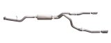 Gibson 07-09 Chevrolet Silverado 2500 HD LT 6.0L 2.25in Cat-Back Dual Split Exhaust - Stainless thumbnail 1
