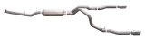 Gibson 07-10 Chevrolet Silverado 2500 HD LT 6.0L 2.25in Cat-Back Dual Split Exhaust - Stainless thumbnail 1