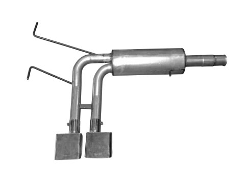 Gibson 10-13 Chevrolet Silverado 1500 LS 4.8L 2.5in Cat-Back Super Truck Exhaust - Stainless thumbnail 3