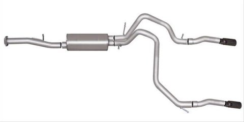 Gibson 18-19 Chevrolet Suburban LS 5.3L 2.25in Cat-Back Dual Split Exhaust - Stainless thumbnail 2