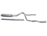 Gibson 19-22 GMC Sierra 1500 Denali 5.3L 3in/2.5in Cat-Back Dual Split Exhaust - Stainless thumbnail 1