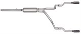 Gibson 05-07 Dodge Dakota Laramie 3.7L 2.5in Cat-Back Dual Split Exhaust - Stainless thumbnail 1