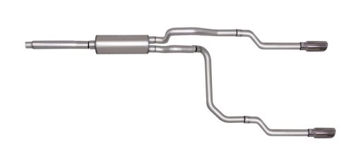 Gibson 87-92 Ford F-150 Custom 4.9L 2.5in Cat-Back Dual Split Exhaust - Stainless thumbnail 1