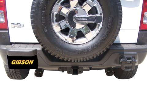 Gibson 07-10 Hummer H3 Base 3.7L 2.5in Cat-Back Dual Split Exhaust - Aluminized thumbnail 2