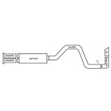Gibson 96-02 Dodge Ram 2500 Base 8.0L 3in Cat-Back Single Exhaust - Aluminized thumbnail 3