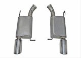Gibson 2014 Ford Mustang Base 3.7L 2.5in Axle-Back Dual Exhaust - Aluminized thumbnail 2