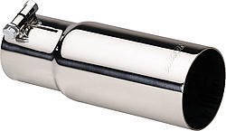 Gibson Round Single Wall Straight-Cut Tip - 3in OD/2.5in Inlet/8in Length - Stainless thumbnail 4