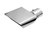 Gibson Rectangle Sport Tip - Right - 6x2.75in OD/2.5in Inlet/6in Length - Stainless thumbnail 1