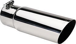 Gibson Round Single Wall Angle-Cut Tip - 3.5in OD/2.75in Inlet/12in Length - Stainless thumbnail 4