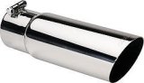 Gibson Round Single Wall Angle-Cut Tip - 3.5in OD/2.5in Inlet/12in Length - Stainless thumbnail 4