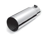Gibson Round Single Wall Straight-Cut Tip - 4in OD/3.5in Inlet/12in Length - Stainless thumbnail 1