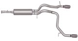 Gibson 07-10 Hummer H3 Base 3.7L 2.5in Cat-Back Dual Split Exhaust - Stainless thumbnail 1