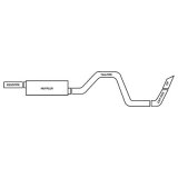 Gibson 96-99 Chevrolet C1500 Suburban LS 5.7L 3in Cat-Back Single Exhaust - Stainless thumbnail 3