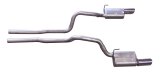 Gibson 05-10 Ford Mustang GT 4.6L 2.5in Cat-Back Dual Exhaust - Stainless thumbnail 1