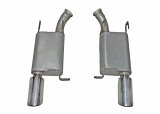 Gibson 2014 Ford Mustang Base 3.7L 2.5in Axle-Back Dual Exhaust - Stainless thumbnail 4
