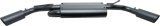 Gibson 07-17 Jeep Wrangler JK Sport 3.8L 2.5in Cat-Back Dual Extreme Exhaust - Black Elite (Ceramic) thumbnail 1