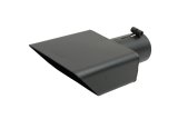 Gibson Rectangle Sport Tip - Right - 6x2.75in OD/2.5in Inlet/6in Length - Black Ceramic thumbnail 1