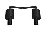 Gibson 11-18 Jeep Grand Cherokee Laredo 3.6L 2.25in Axle-Back Dual Exhaust - Black Elite thumbnail 1