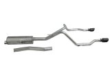 Gibson 20-22 Jeep Gladiator JT Rubicon 3.6L 3in/2.5in Cat-Back Dual Split Exhaust - Black Elite thumbnail 1
