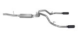 Gibson 10-13 Chevrolet Silverado 1500 LT 4.8L 2.25in Cat-Back Dual Split Exhaust - Black Elite thumbnail 1