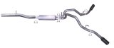 Gibson 14-18 GMC Sierra 1500 Denali 5.3L 3in/2.25in Cat-Back Dual Extreme Exhaust - Black Elite thumbnail 1