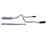 Gibson 19-22 Chevrolet Silverado 1500 Custom 5.3L 3in/2.5in Cat-Back Dual Split Exhaust- Black Elite thumbnail 1