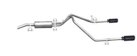 Gibson 11-18 Ram 1500 Big Horn 5.7L 2.25in Cat-Back Dual Split Exhaust - Black Elite thumbnail 4