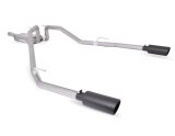 Gibson 14-17 Ram 1500 Big Horn 3.0L 3in Cat-Back Dual Split Exhaust - Black Elite thumbnail 1